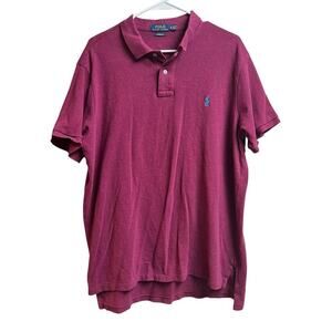 Polo Ralph Lauren Men's Purplish Custom Fit Polo XL